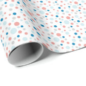 Polka Dots koordiniert Ellie und Bluebird Geschenkpapier (Rolleneckpunkt)