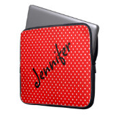 Polka dots laptopschutzhülle (Vorderseite Links)