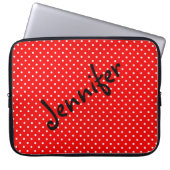 Polka dots laptopschutzhülle (Vorderseite)
