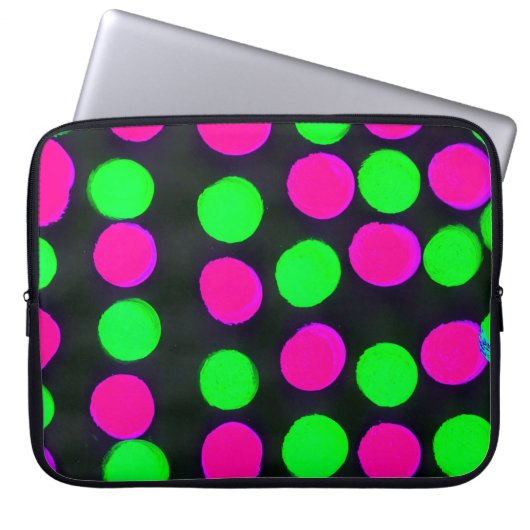 Polka dots laptopschutzhülle (Vorderseite)