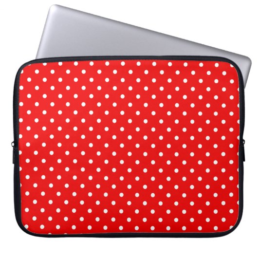 Polka dots laptopschutzhülle (Vorderseite)