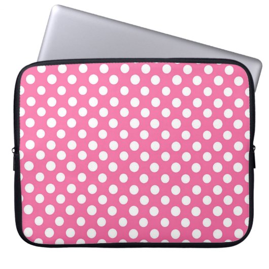 Polka Dots Laptopschutzhülle (Vorderseite)