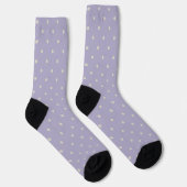 Polka Dots Lavender Cream Polka Pattern Socken (Rechts)
