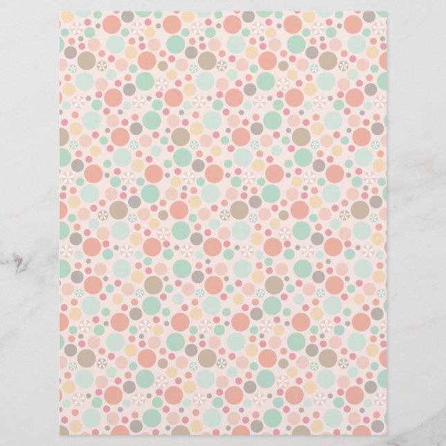 Polka Dots Letterhead Gemustert Paper (Vorderseite)