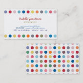 Polka Dots - Liebe Visitenkarte (Vorne/Hinten)