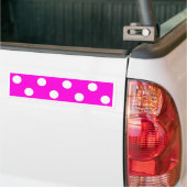 Polka dots magenta #FF00DC Autoaufkleber (Auf Lkw)