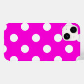 Polka dots magenta #FF00DC Case-Mate iPhone Case (Rückseite (Horizontal))