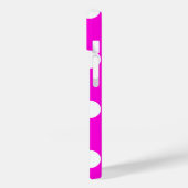 Polka dots magenta #FF00DC Case-Mate iPhone Case (Rückseite / Links)