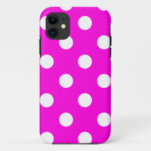 Polka dots magenta #FF00DC Case-Mate iPhone Hülle