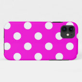 Polka dots magenta #FF00DC Case-Mate iPhone Hülle (Rückseite (Horizontal))