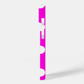 Polka dots magenta #FF00DC Case-Mate iPhone Hülle (Rückseite / Links)