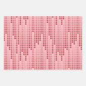 Polka Dots Matrix gemustert Geschenkpapier Set (Vorderseite 3)