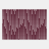 Polka Dots Matrix gemustert Geschenkpapier Set (Vorderseite 2)