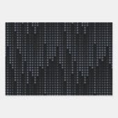 Polka Dots Matrix gemustert Geschenkpapier Set (Vorderseite)