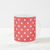 Polka dots mattglastasse (VorderseiteRechts)