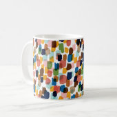 Polka Dots: mehrfarbige Handfarbe. Kaffeetasse (Vorderseite Links)