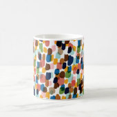 Polka Dots: mehrfarbige Handfarbe. Kaffeetasse (Mittel)