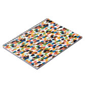 Polka Dots: mehrfarbige Handfarbe. Notizblock (Linke Seite)