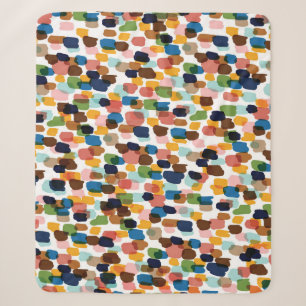 Polka Dots: mehrfarbige Handfarbe. Sherpadecke