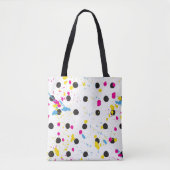 Polka dots mehrfarbige, schlichte Tasche Tasche (Vorderseite)