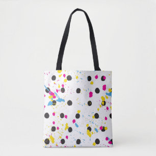 Polka dots mehrfarbige, schlichte Tasche Tasche