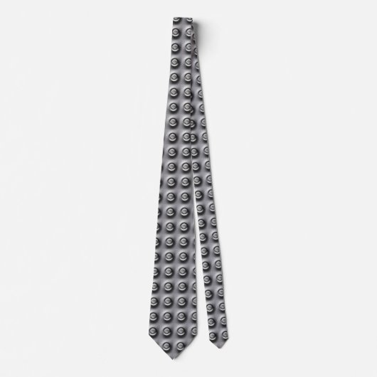 Polka Dots Metallic Nieten Stil Krawatte (Vorderseite)