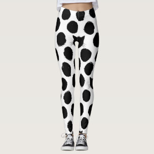 Polka Dots mit Katzengesichtern: Spielerisch Vinta Leggings