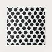 Polka Dots mit Katzengesichtern: Spielerisch Vinta Wandteppich (Vorderseite)