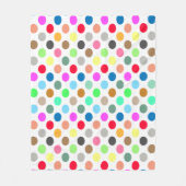 Polka dots - multicolors fleecedecke (Vorderseite)
