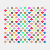 Polka dots - multicolors fleecedecke (Vorderseite (Horizontal))