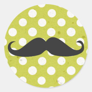 Polka Dots & Mustache Stickers
