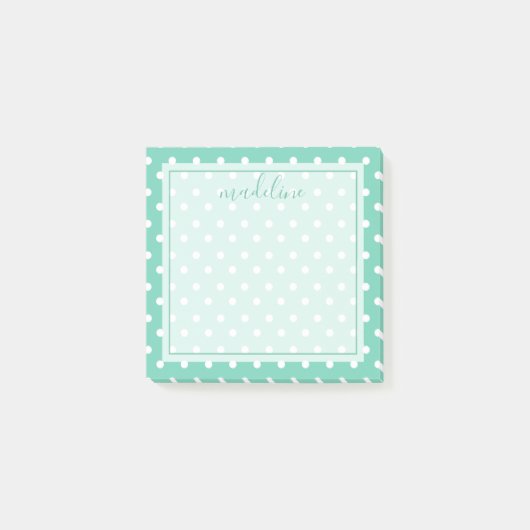 Polka Dots Muster  | Anmerkung aus Post-it Klebezettel (Vorderseite)