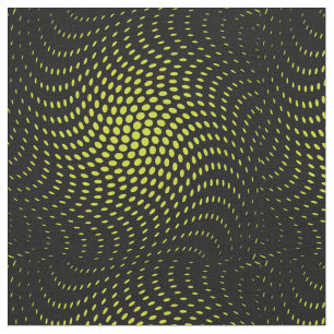 Polka-Dots-Muster der sauren grünen Drehung Stoff