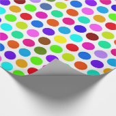 Polka Dots Muster gefärbt + Ihr Backgr. Idee Geschenkpapier (Ecke)