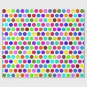 Polka Dots Muster gefärbt + Ihr Backgr. Idee Geschenkpapier (Flach)