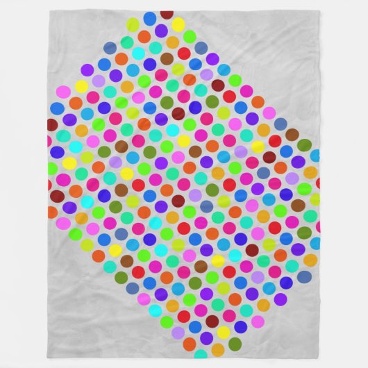 Polka Dots Muster gefärbt + Ihr Backgr. Ideen Fleecedecke (Vorderseite)