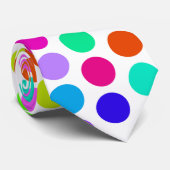 Polka Dots Muster gefärbt + Ihr Backgr. Ideen Krawatte (Gerollt)