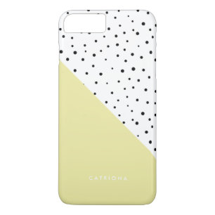 Polka Dots Muster Gelber Abtract Personalisiert Case-Mate iPhone Hülle