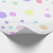 Polka Dots Muster Pastel Polka Dots Geschenkpapier (Ecke)