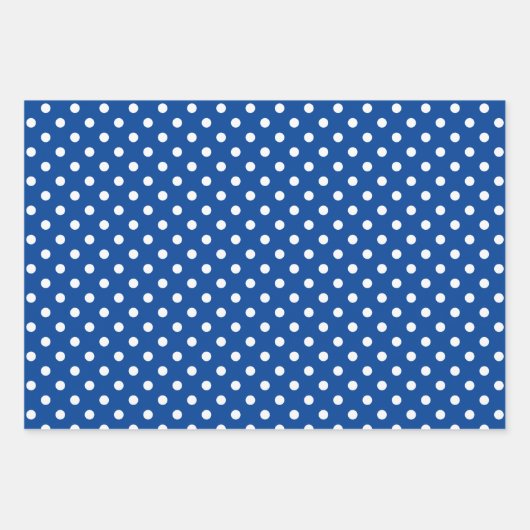 Polka dots Muster Weihnachtswrapping Paper Sheets Geschenkpapier Set (Vorderseite 3)