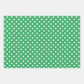 Polka dots Muster Weihnachtswrapping Paper Sheets Geschenkpapier Set (Vorderseite 2)