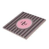 Polka dots n Streifen Monogram Tiles Fliese (Seite)