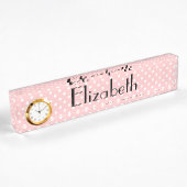 Polka Dots Namensplakette