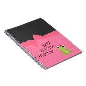 Polka Dots, Niedliche Froggy-Motivierend Nachricht Notizblock (Rechte Seite)