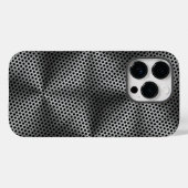 Polka Dots on Metal Plate 01x4 Black BG Case-Mate iPhone Hülle (Rückseite (Horizontal))