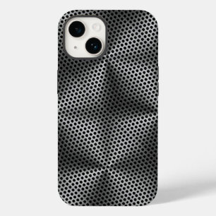 Polka Dots on Metal Plate 01x4 Black BG Case-Mate iPhone 14 Hülle