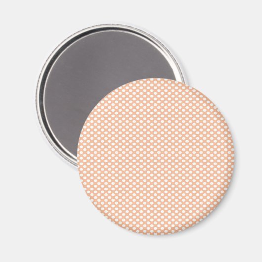 Polka Dots on Peach Magnet (Vorderseite/Rückseite)