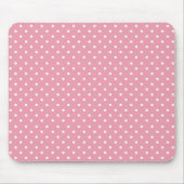 Polka Dots on Pink Mousepad (Vorne)