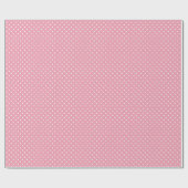 Polka Dots on Pink Pattern Geschenkpapier (Flach)
