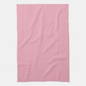 Polka Dots on Pink Pattern Geschirrtuch (Vertikal)